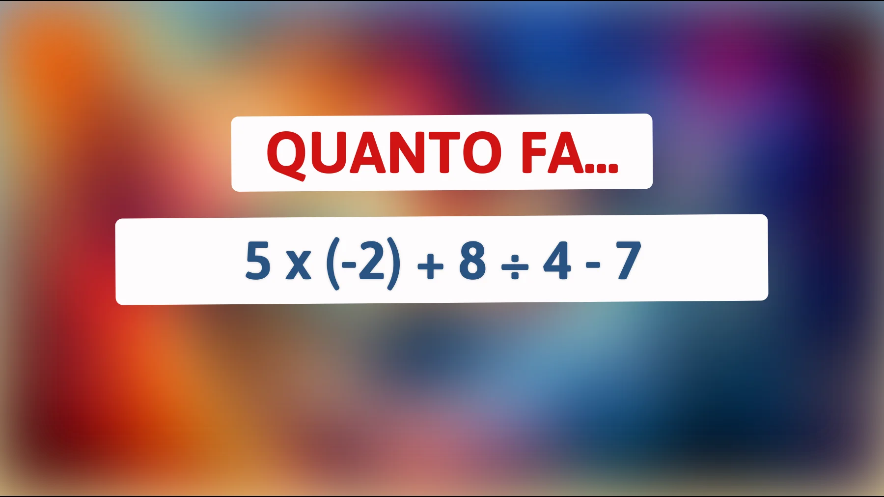 "Sai risolvere questo enigma matematico che sfida i cervelli più brillantemente acuti?""