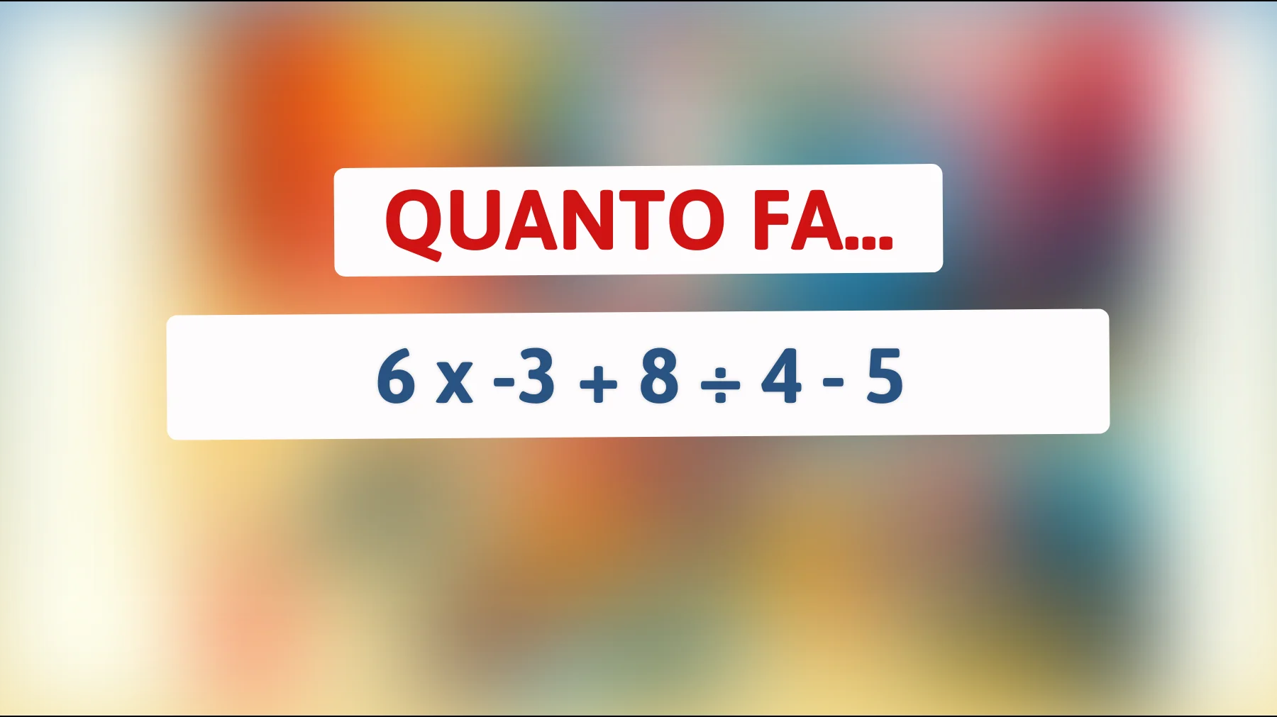 "Solo i Cervelloni Risolvono Questo Puzzle Matematico con Velocità: Metti alla Prova la Tua Intelligenza!""