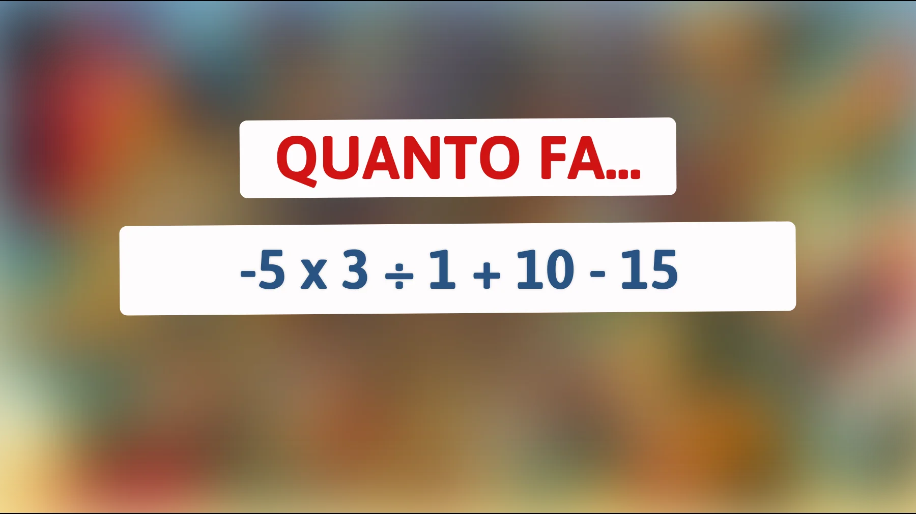 Riesci a risolvere questo enigma matematico che solo le menti brillanti possono decifrare? Sfida te stesso ora!"
