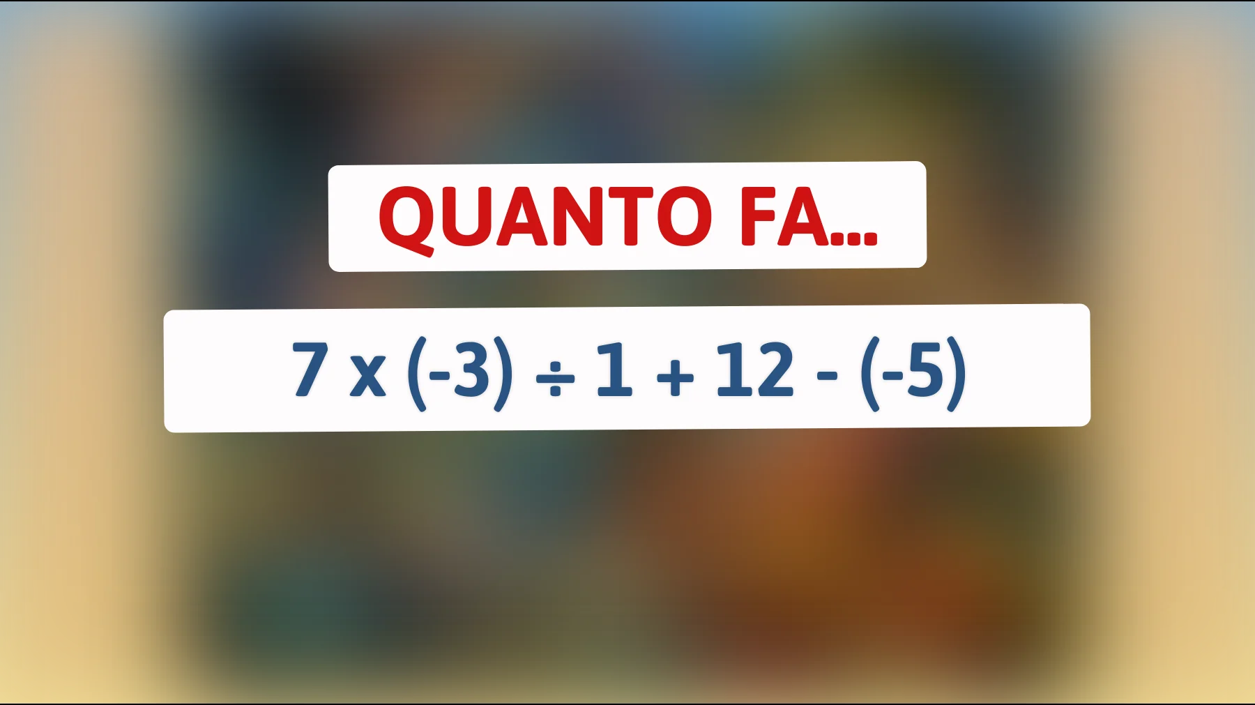 "Solo i veri geni possono risolvere questo enigma matematico: riesci a rispondere?""