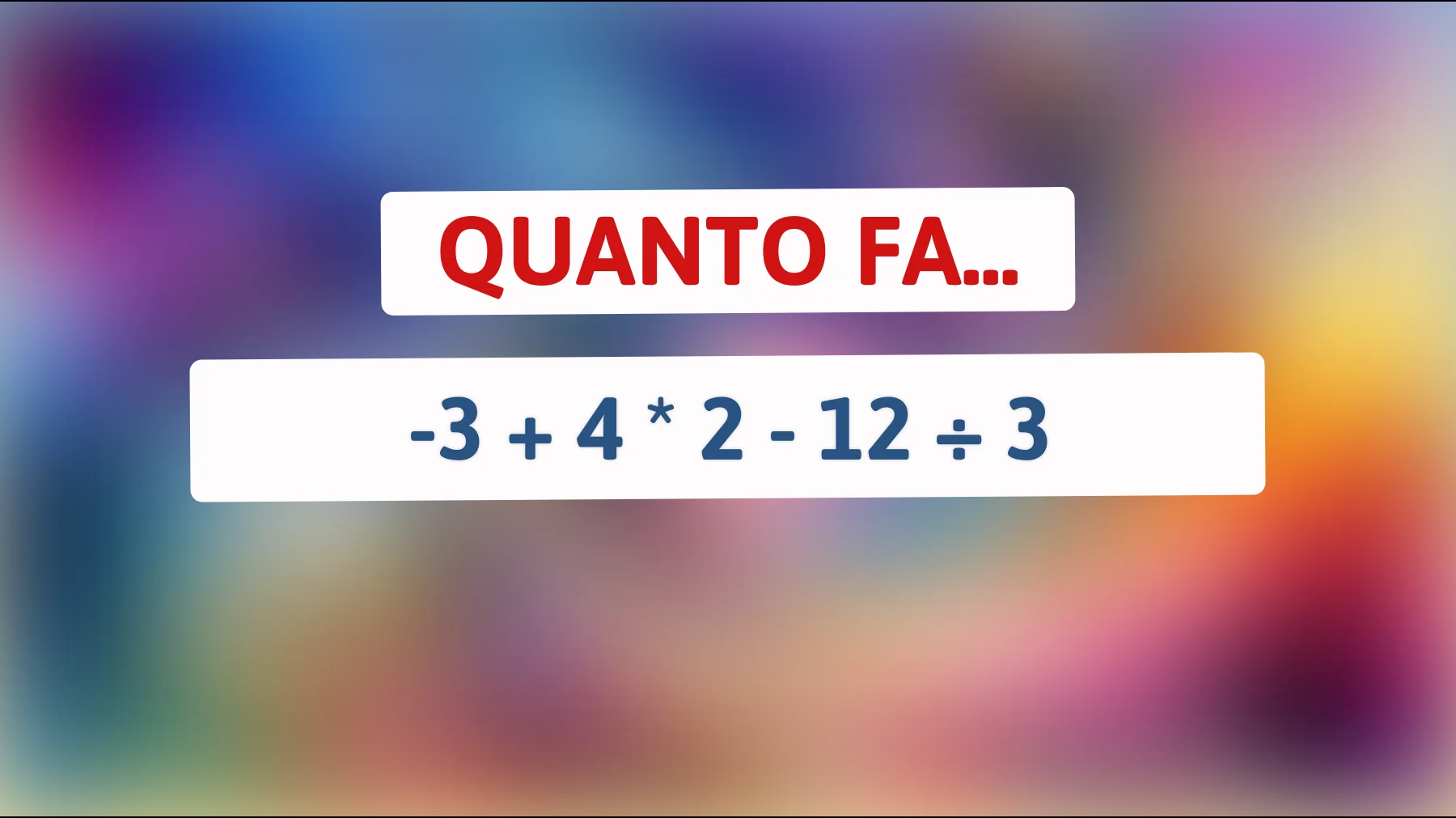 Scopri la soluzione che solo le menti più brillanti riescono a trovare: sai risolvere questo indovinello matematico?"