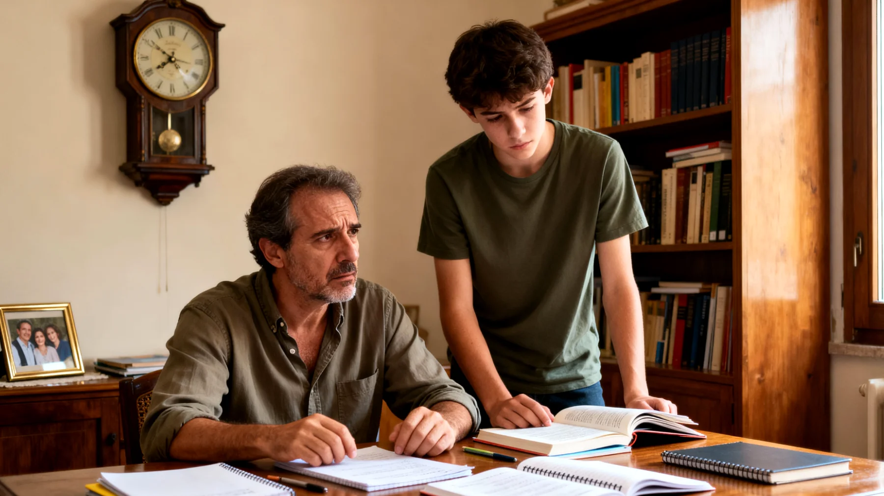 Il papà fatica a motivare il figlio adolescente nello studio e si sente impotente di fronte al suo scarso rendimento scolastico e alla mancanza di interesse per la scuola"